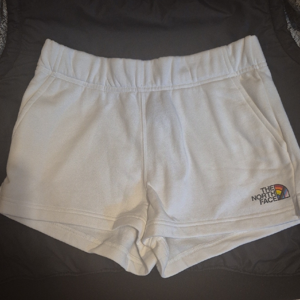 The North Face White Athletic Shorts with Elastic Waistband